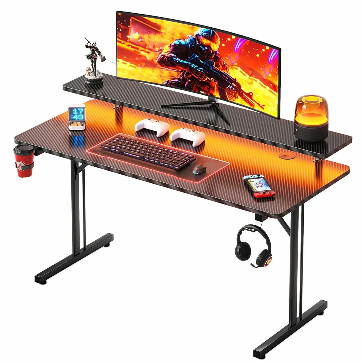 Small Gaming Desk Computer 100x50x88 cm Table - Image 1