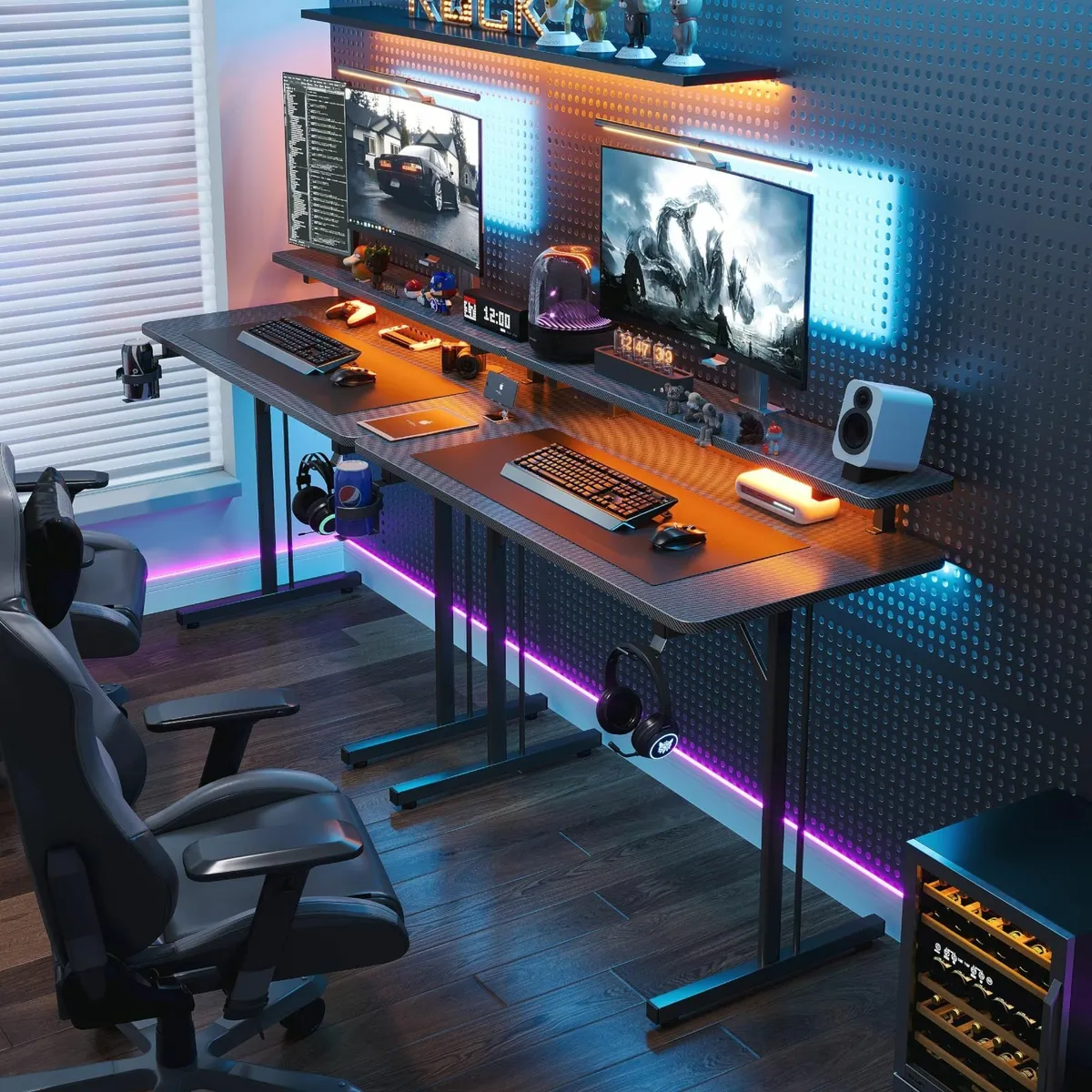 Small Gaming Desk Computer 100x50x88 cm Table - Image 2