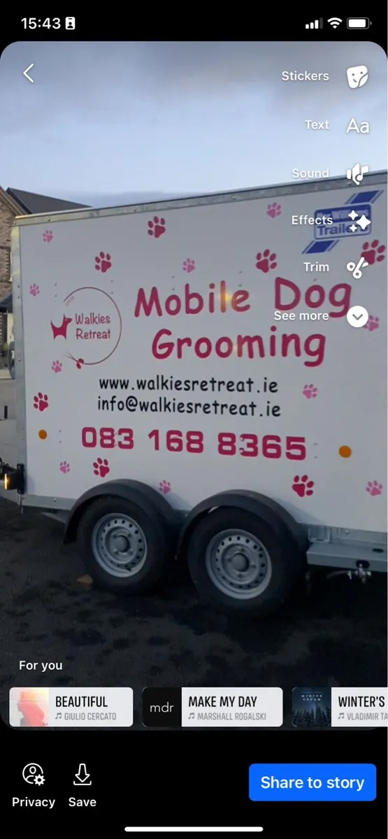 Dog mobile grooming trailer - Image 2