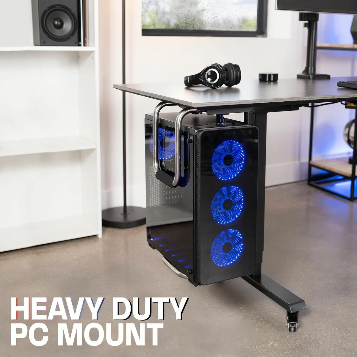 Heavy Duty Adjustable Under-Desk PC Mount - Image 2