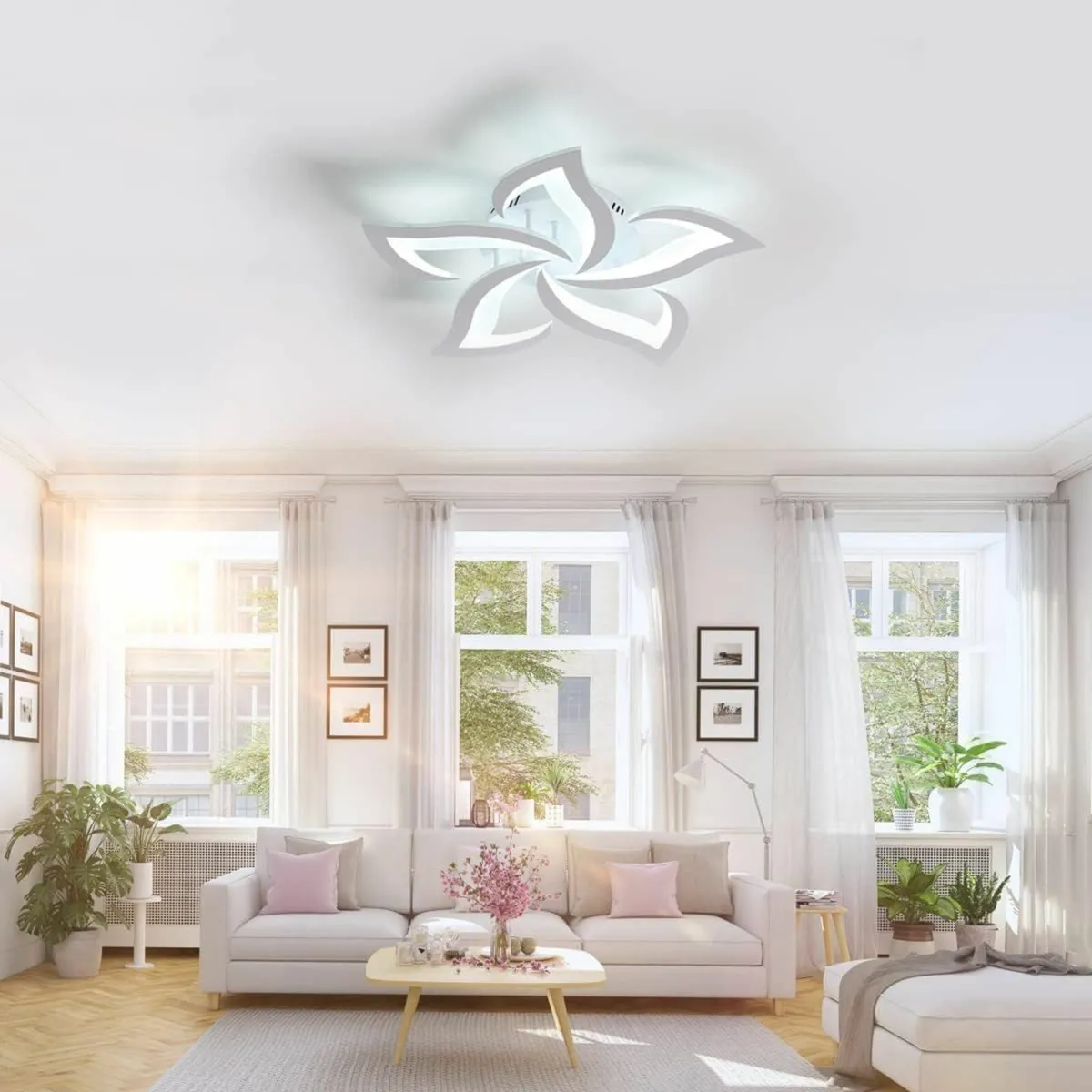 Ceiling Lights Bedroom LED 60W 6750LM Cool White - Image 3