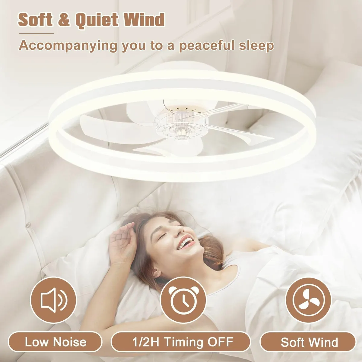 Ceiling Fans with Lights Remote Control 6 Speeds - Image 4