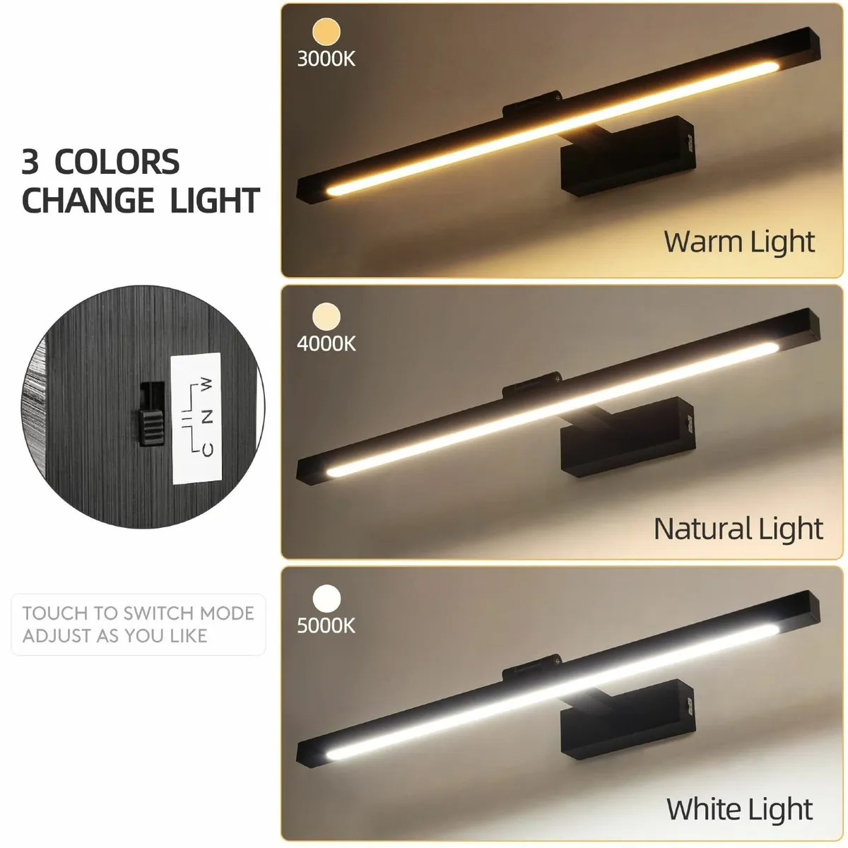 LED Dimmable Picture Light Mirror for Dressing - Image 4