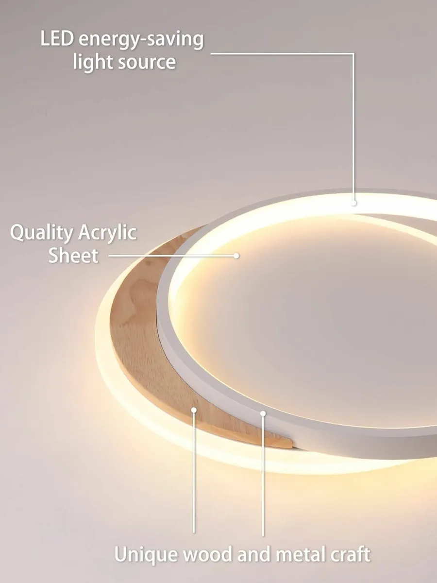 LED Ceiling Light 50CM Dimmable Lamp with Remote - Image 4