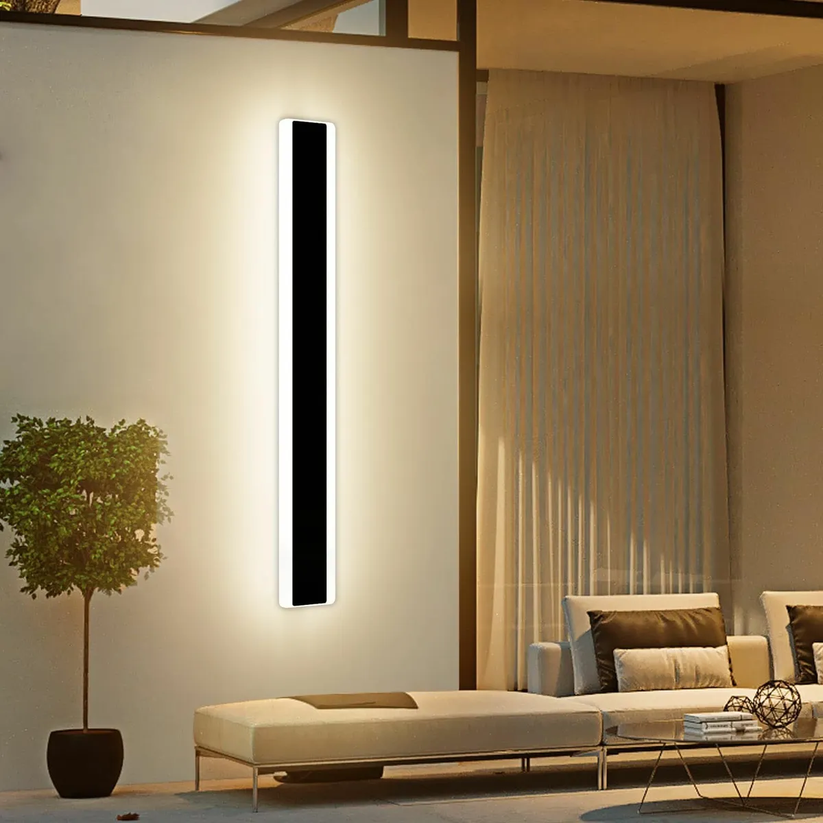 Outdoor Modern Wall Light 100CM 32W 1920LM Long - Image 3