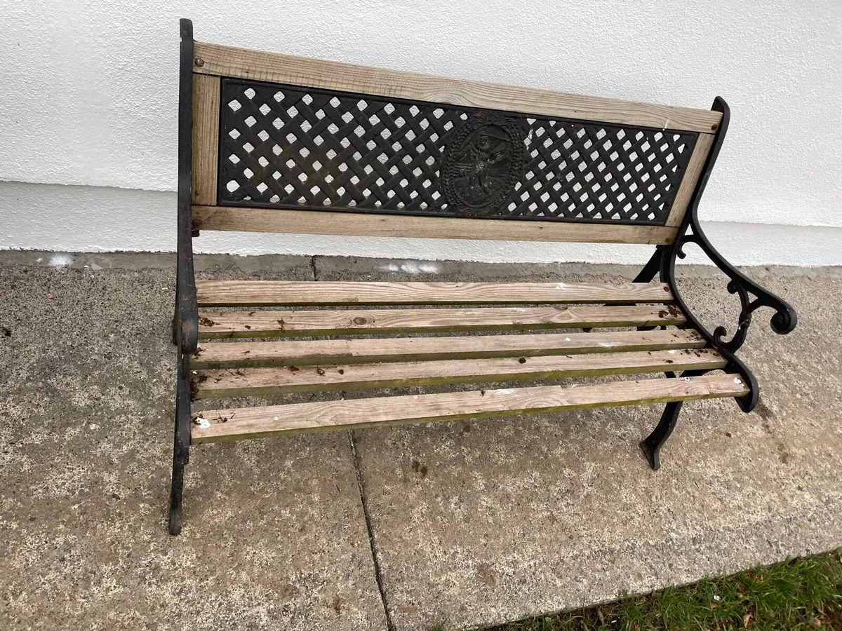 Cast iron garden bench - Image 2