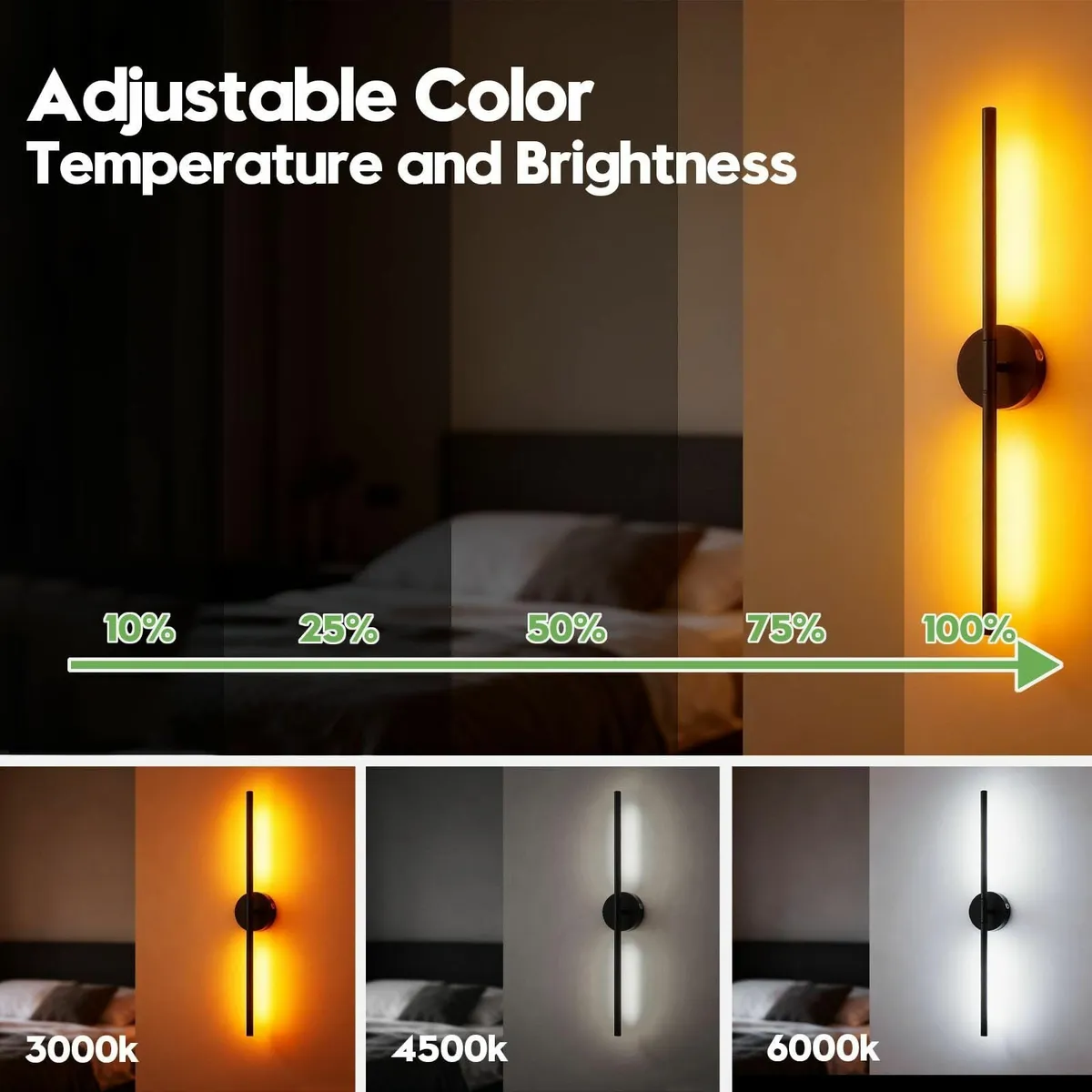 Battery Operated Wall Sconces 2 Pack 8000mAh - Image 2