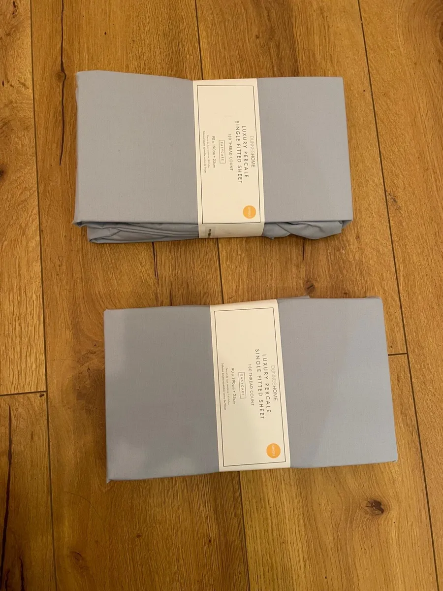 Single bed sheets x2 new - Image 1