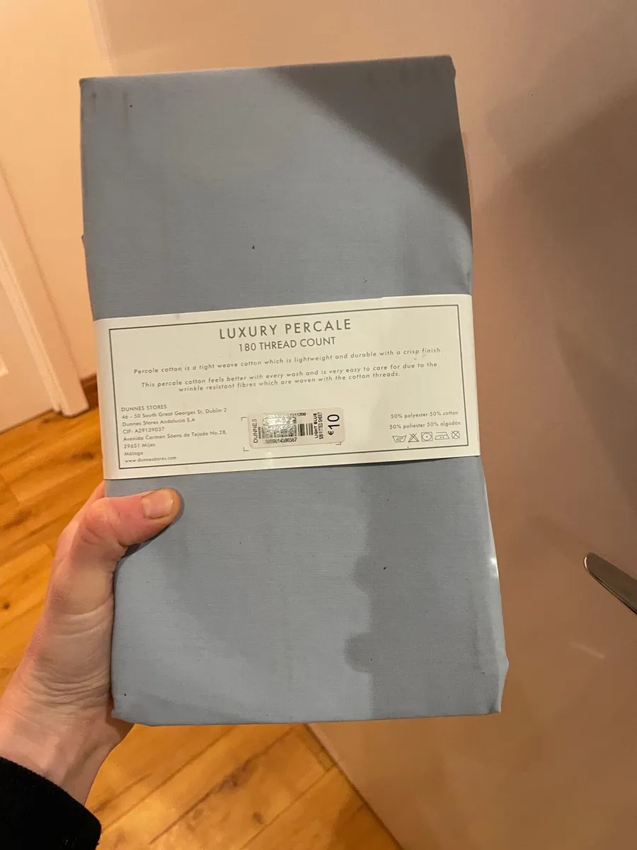 Single bed sheets x2 new - Image 2