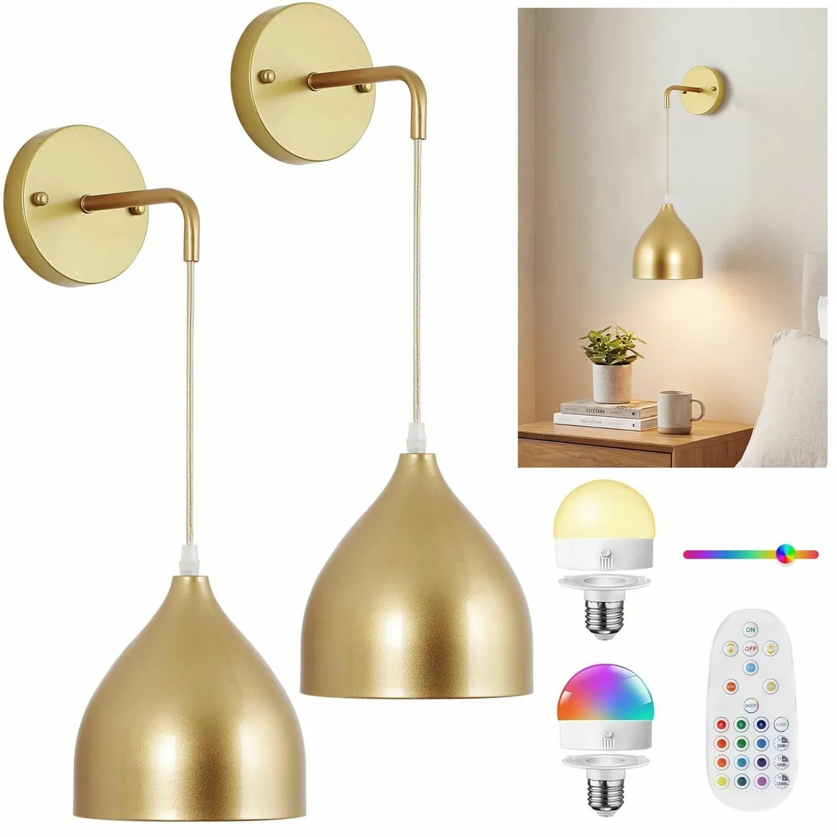 Battery Operated Wall Lights Indoor Wireless - Image 1