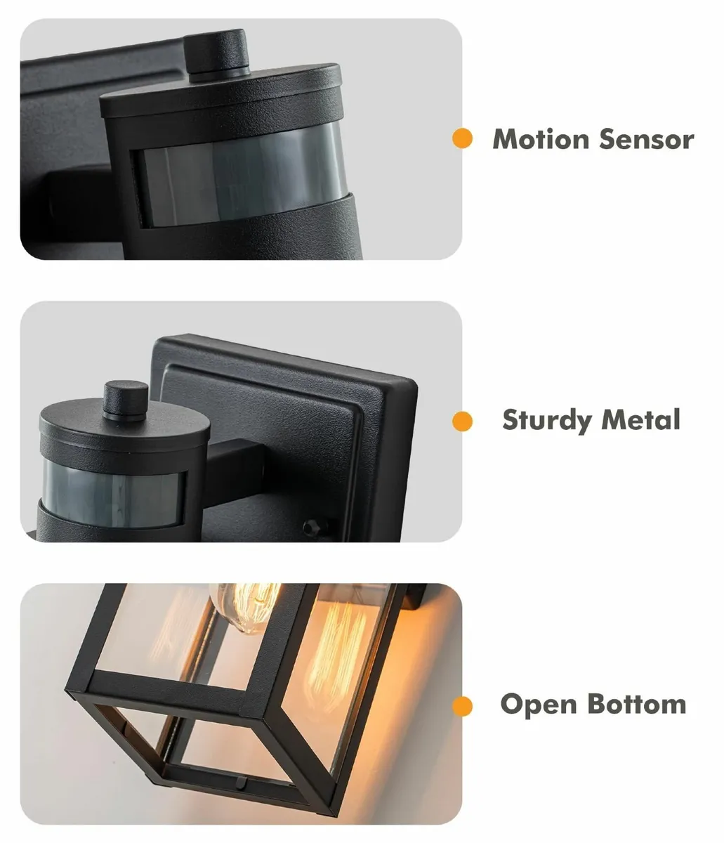 Motion Sensor Outdoor Wall Lights Upgraded Dusk - Image 4