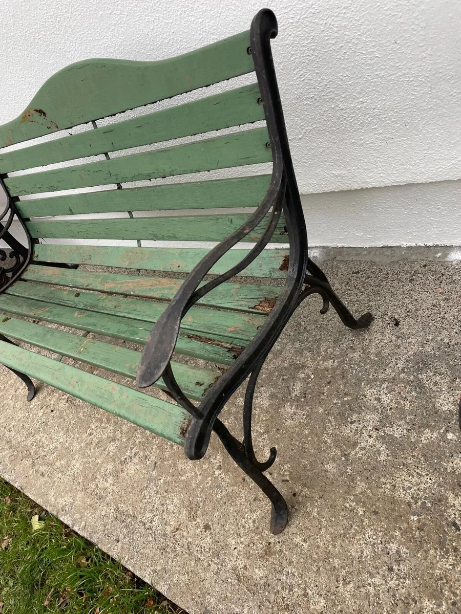 Cast iron garden bench - Image 2