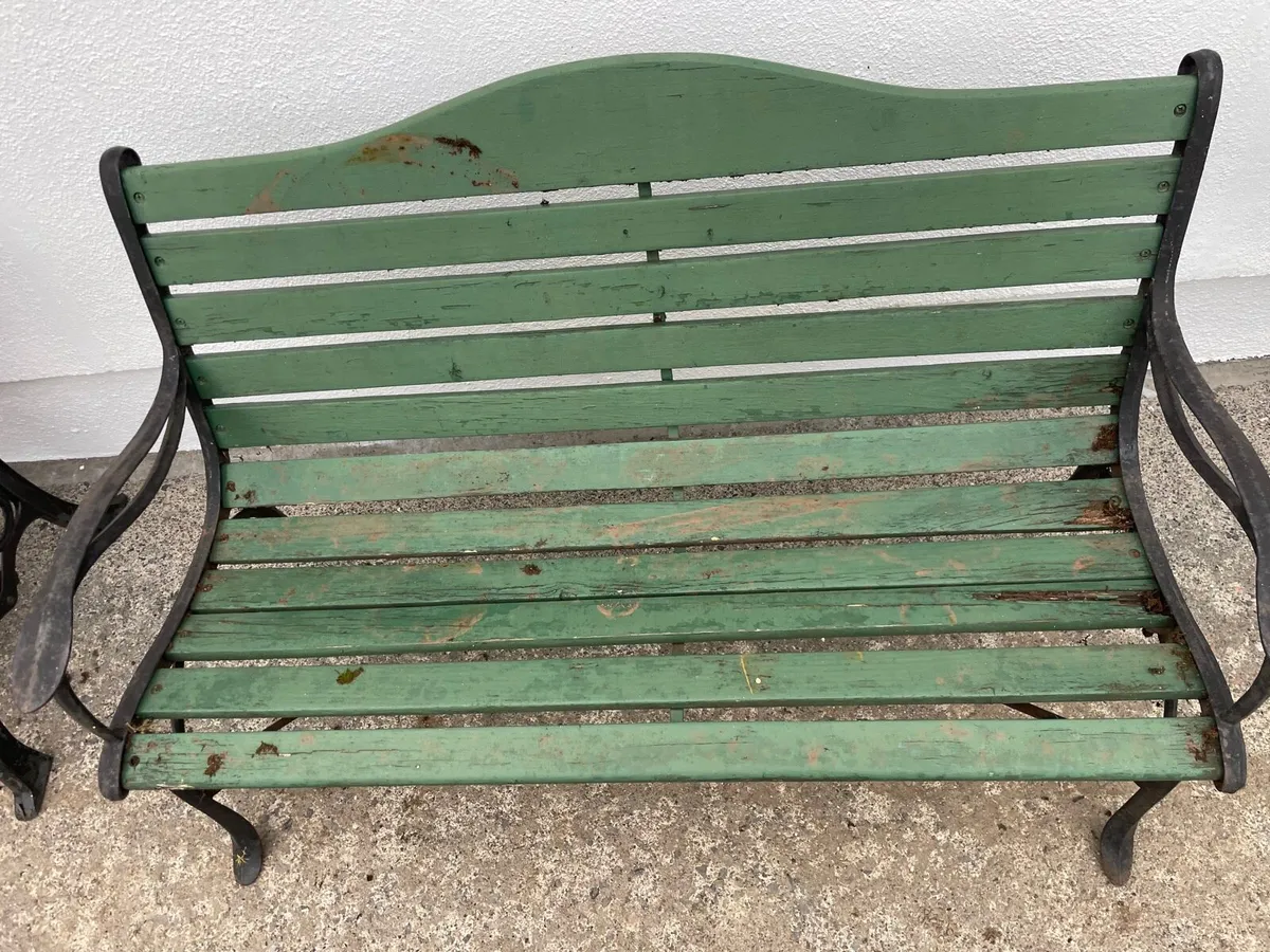 Cast iron garden bench - Image 3