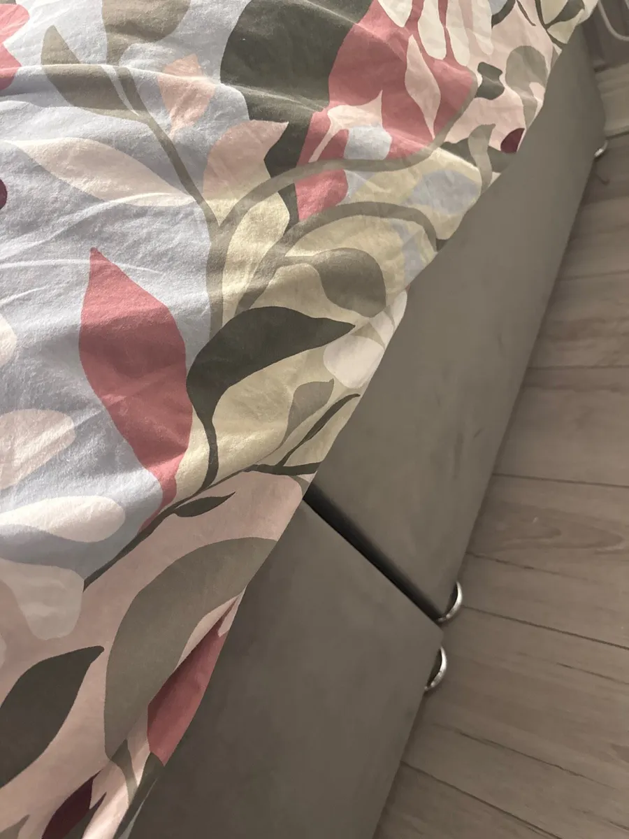 King size grey bed - Image 2