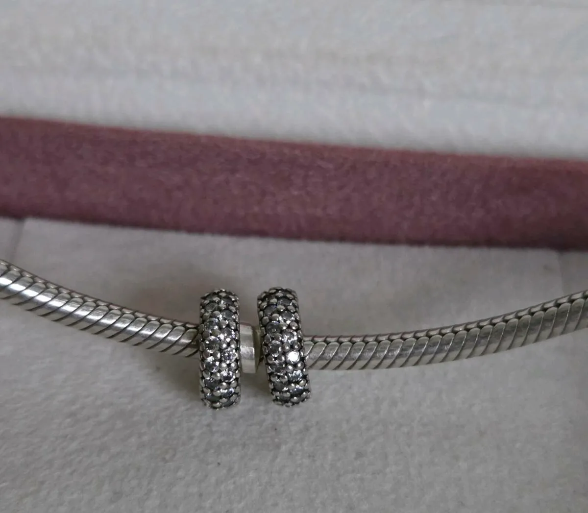 Pandora sparkly spacer charms - Image 1