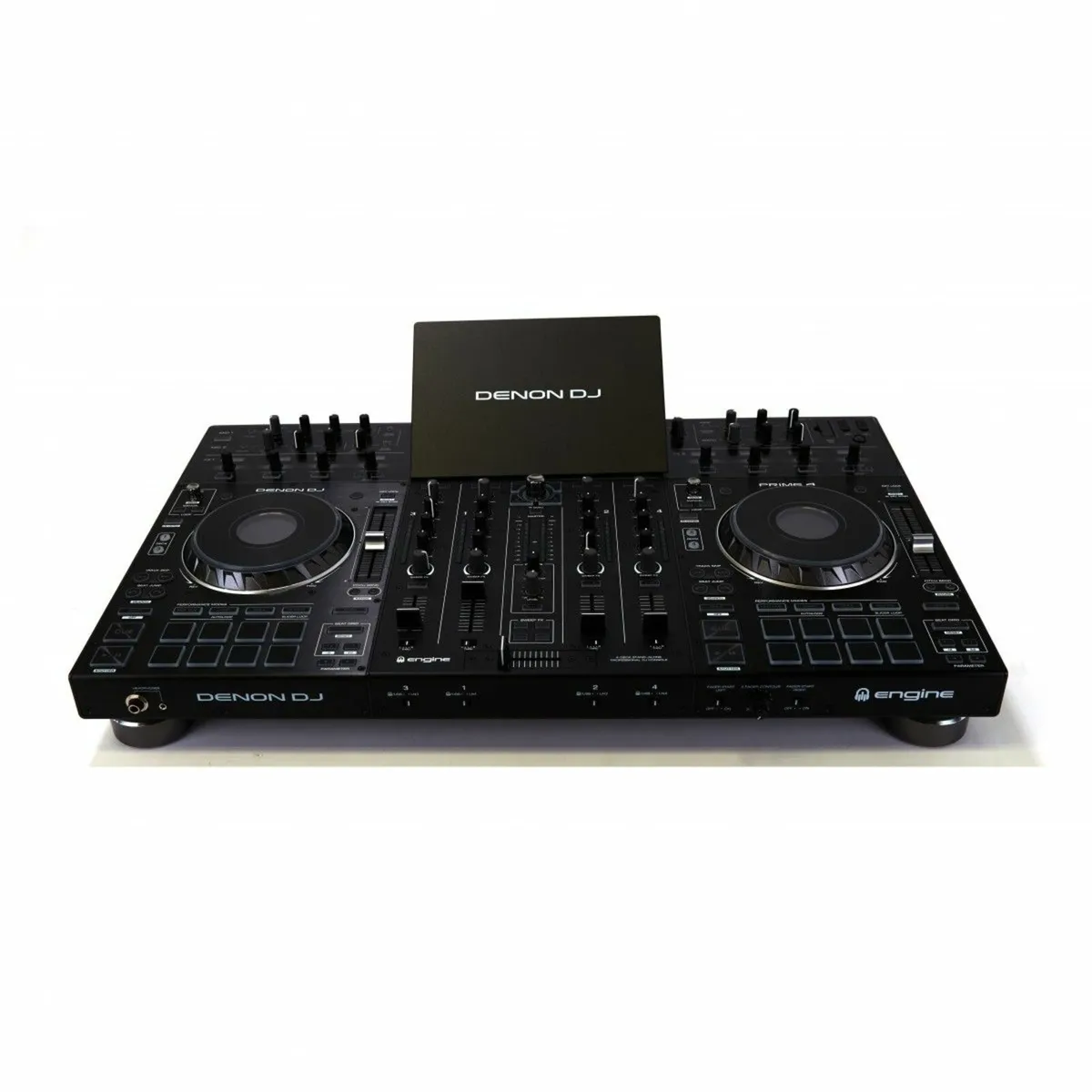 denon prime 4 with black magam flightcase - Image 2