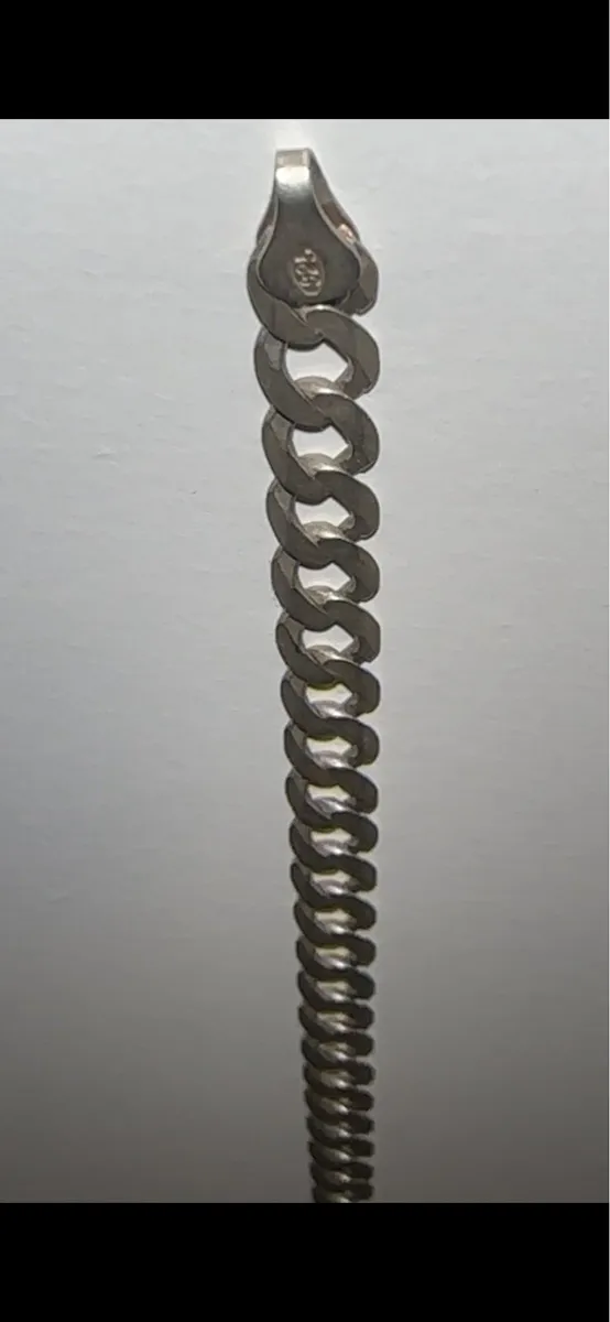 Genuine 925 Sterling Silver Men’s Necklace 11.63 G - Image 2