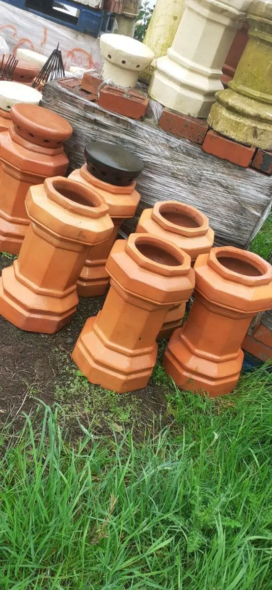 Bangor slates chimney pots floor ridge roof tiles - Image 3