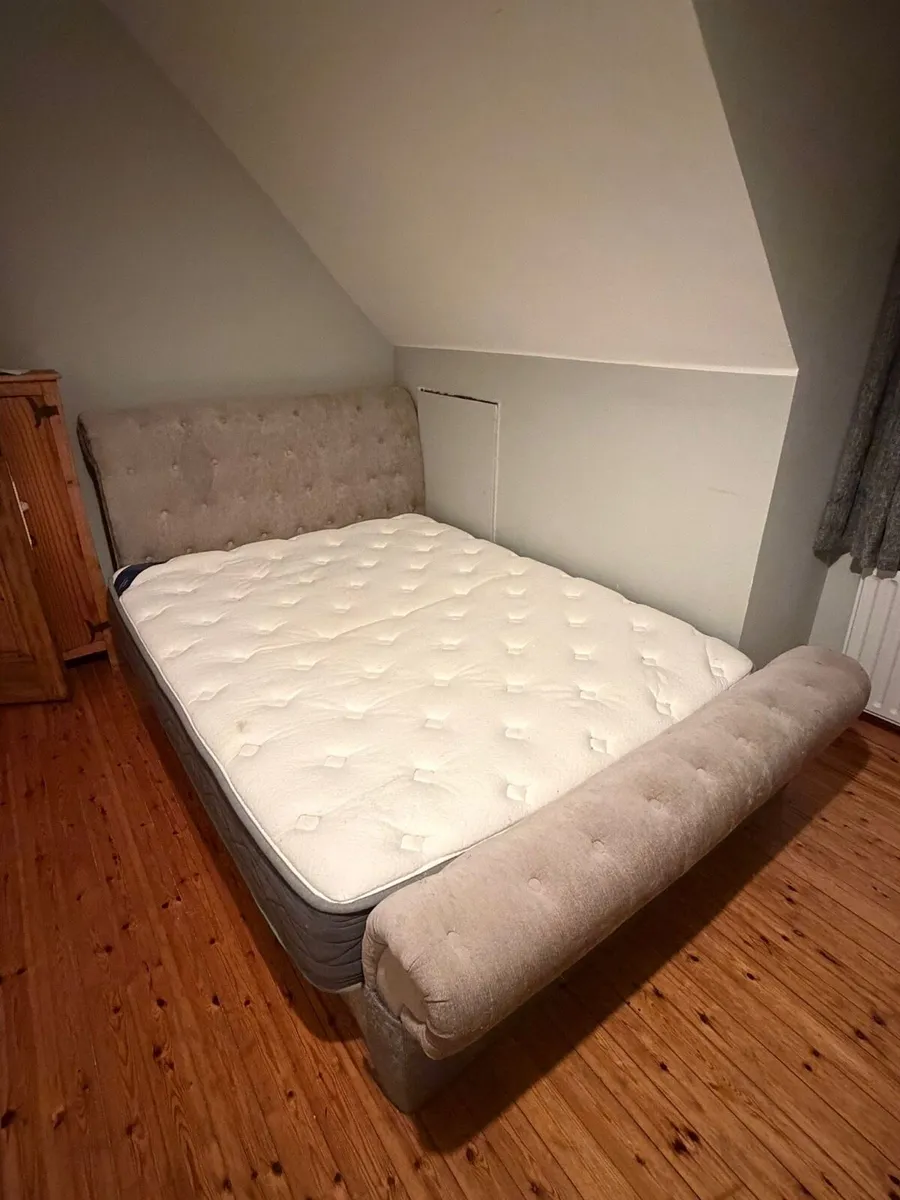 Double bed and mattress - Image 2