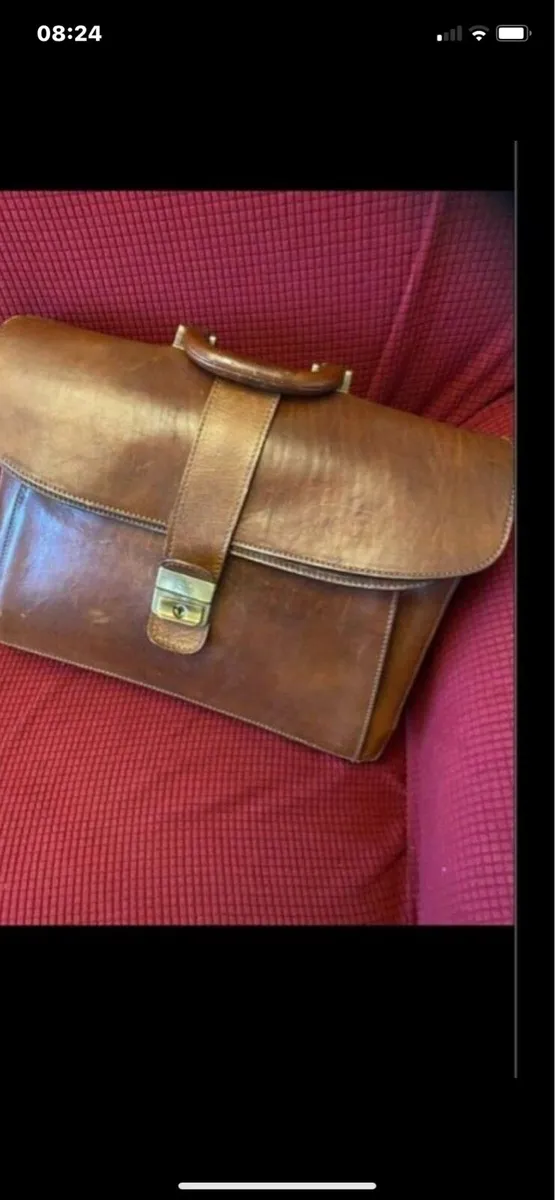 ‘The Trend’ Leather Briefcase/ Laptop bag - Image 1