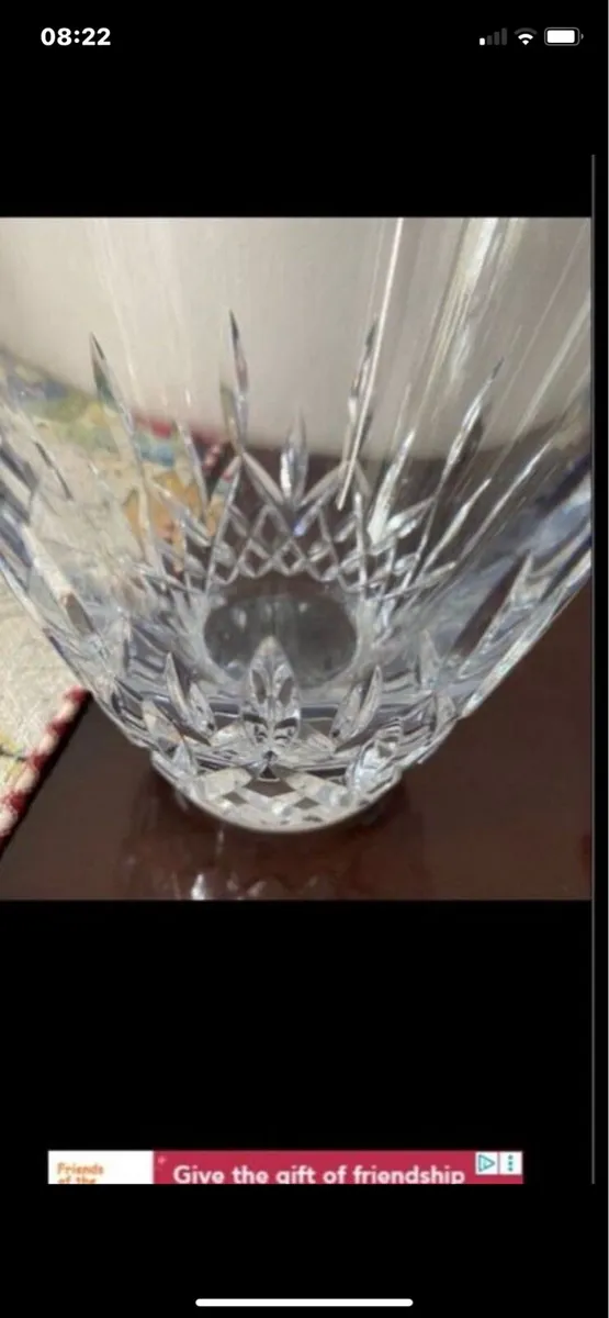 Large Waterford Crystal Angular Vase - Image 3