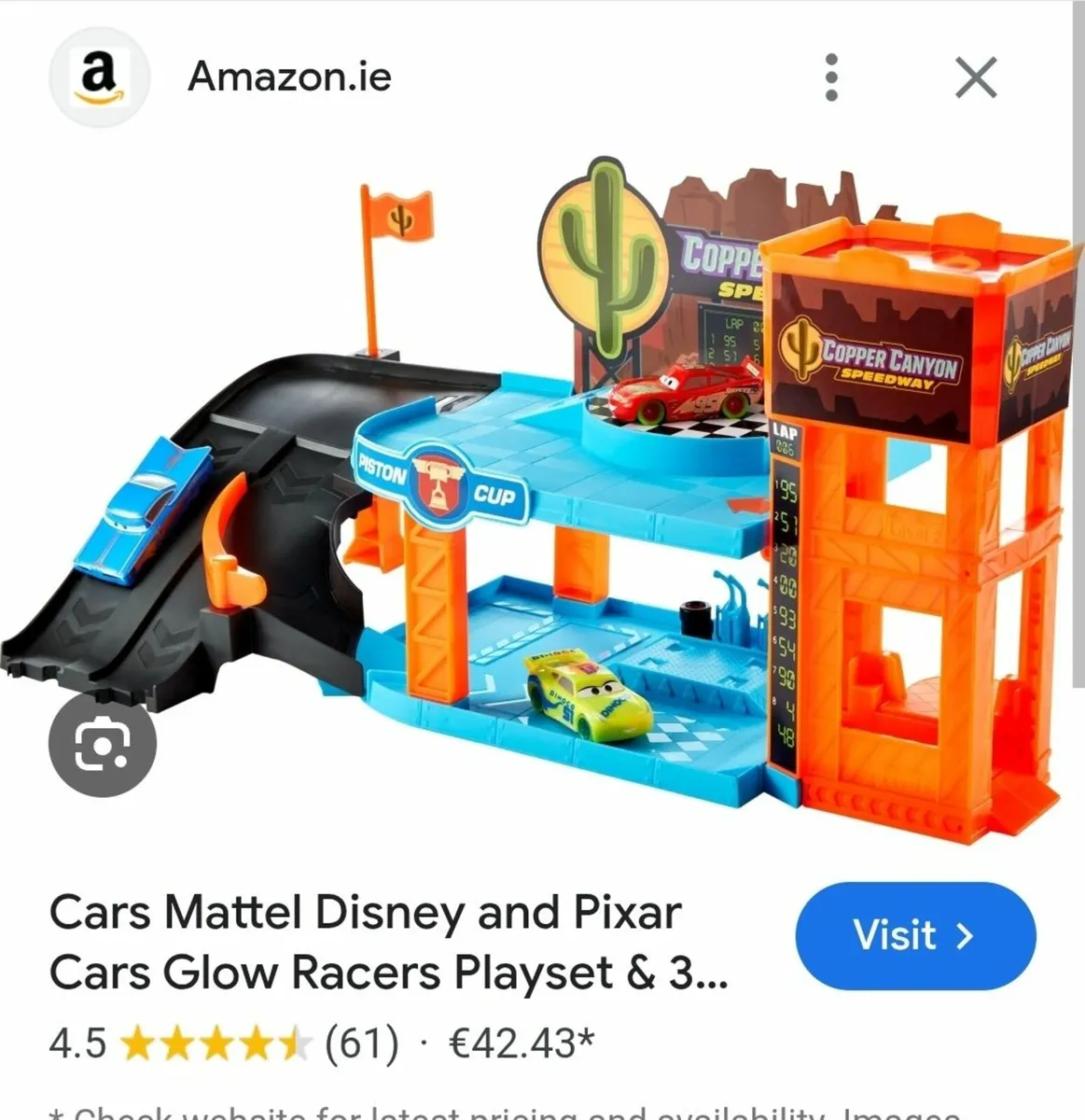 Disney Pixar Cars Canyon Garage Playset - Image 4