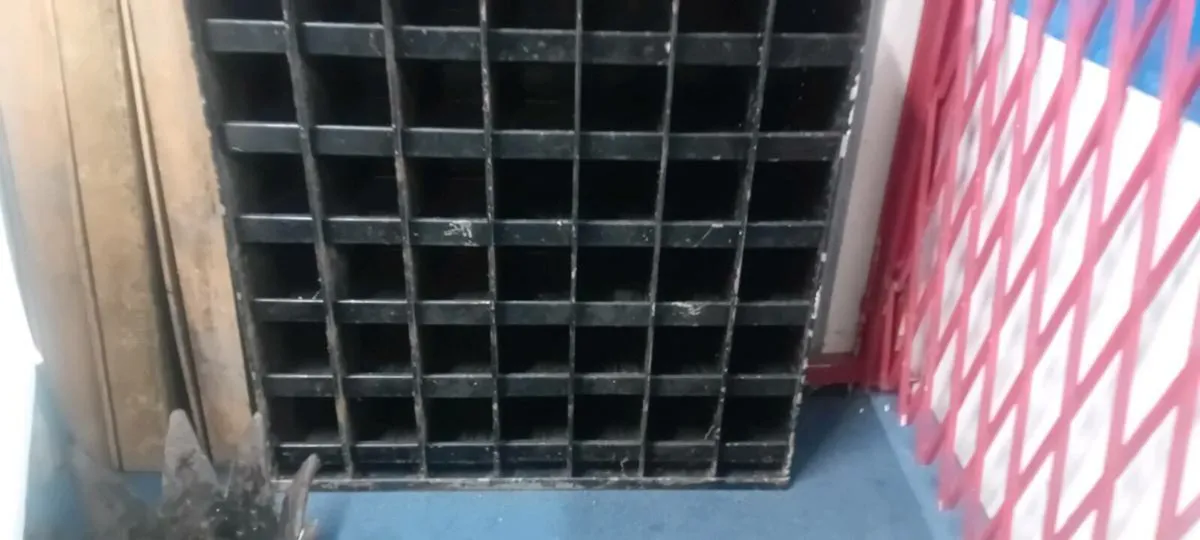 Vintage Metal Pigeon Hole Engineers Shelf