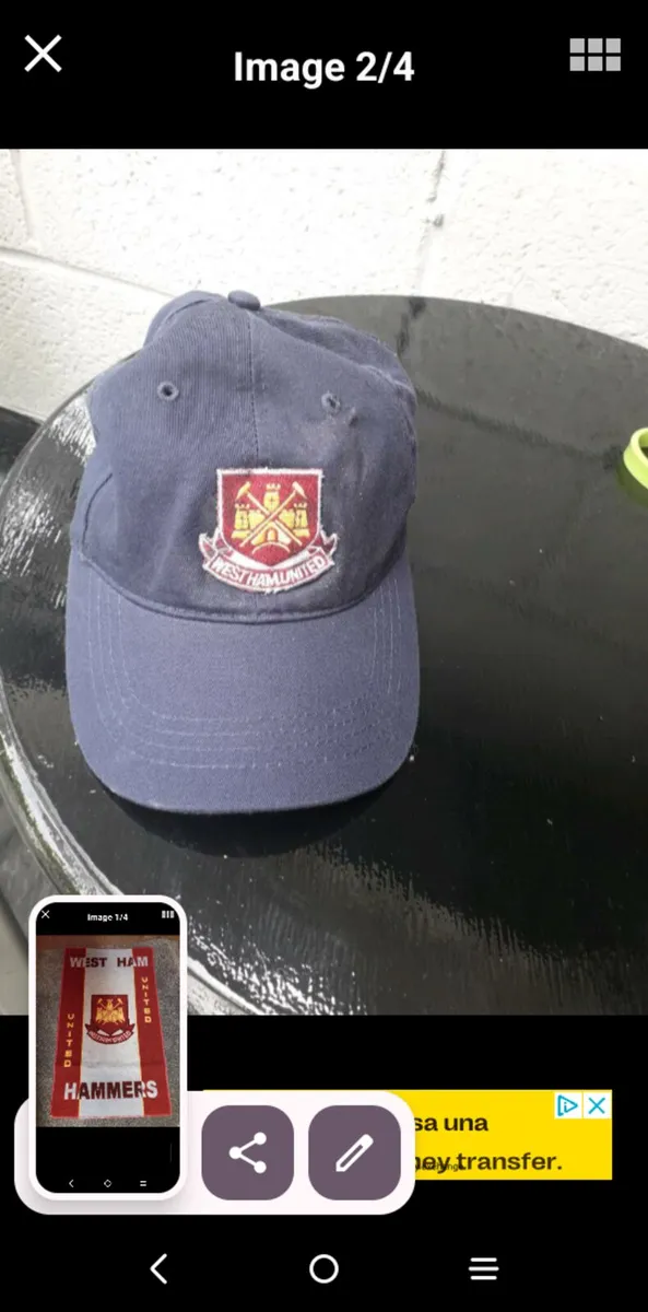 WEST.  HAM.  UNITED.  CAP. .CREST.  AND.  BADGE - Image 1