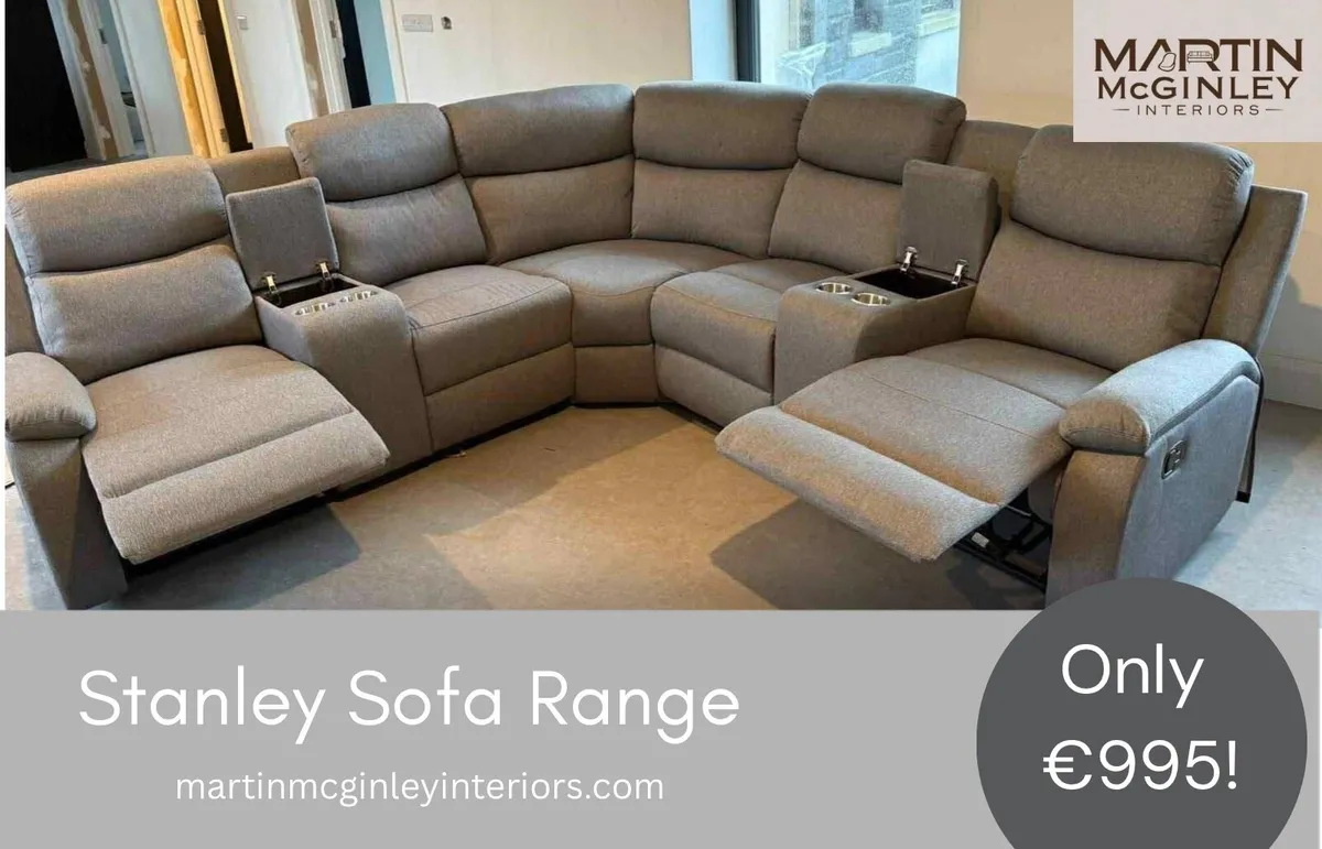 New Stanley Fabric Corner Sofa Sets - Image 2