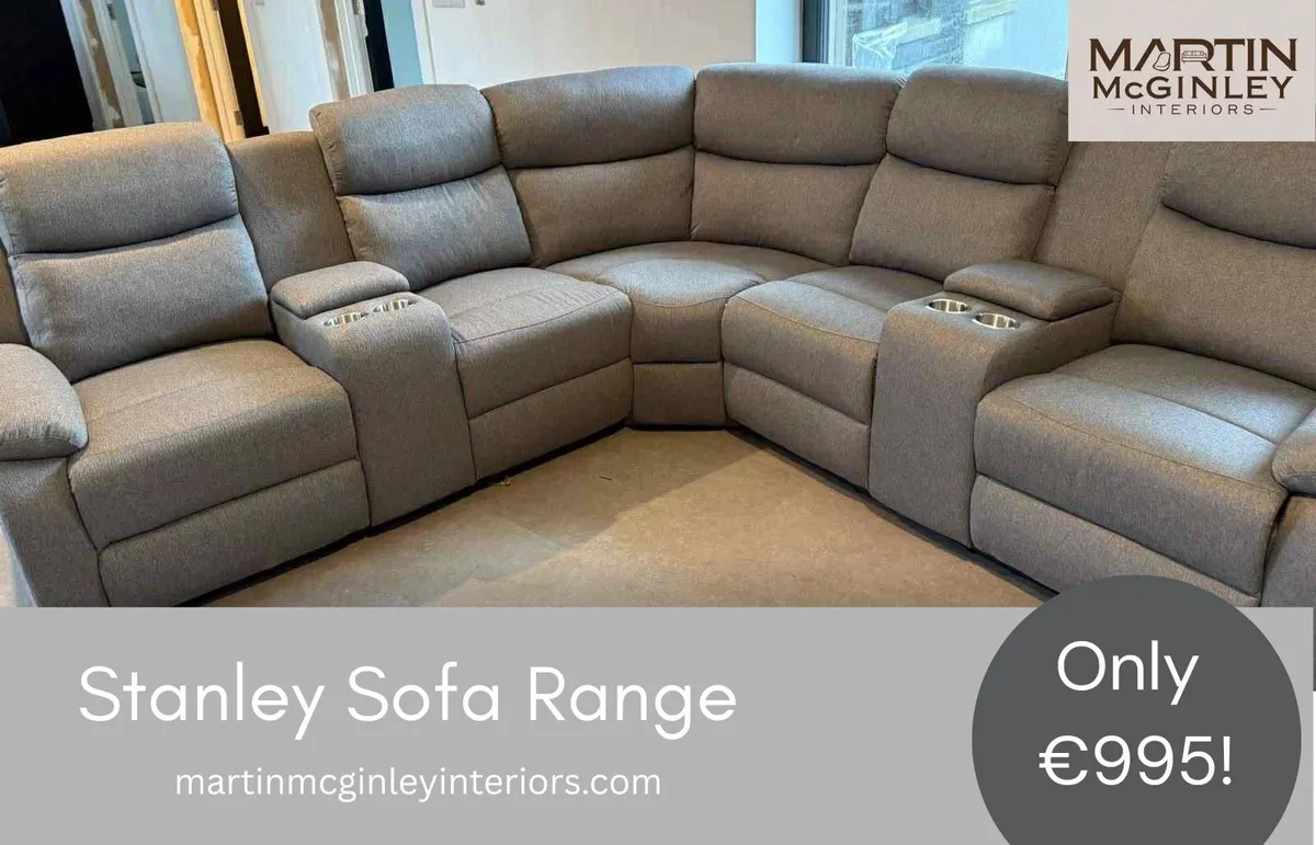 New Stanley Fabric Corner Sofa Sets - Image 3