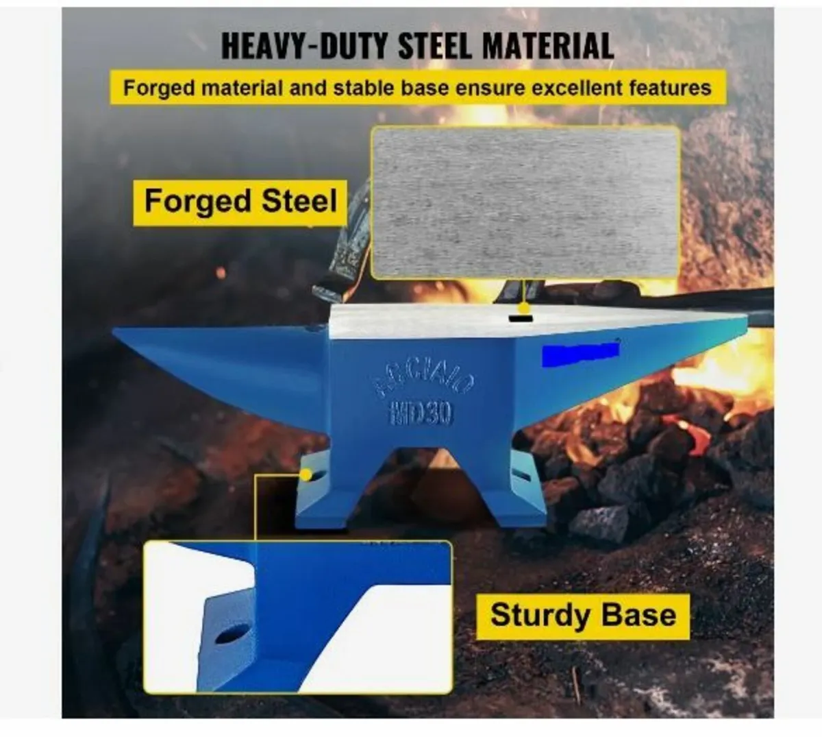 Horn Anvil, Steel Anvil Blacksmith Weight - Image 4