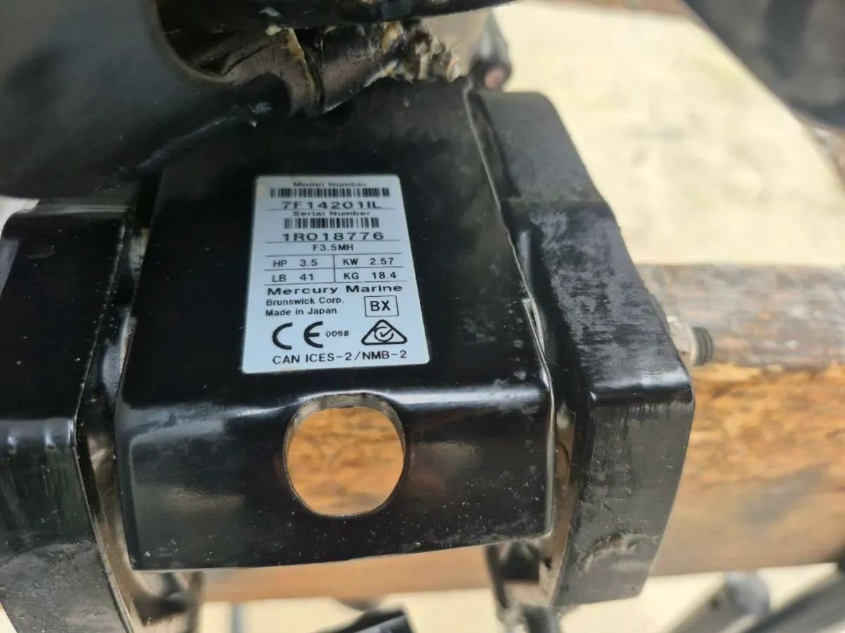 Mariner 3.5hp boat outboard motor short shaft - Image 4