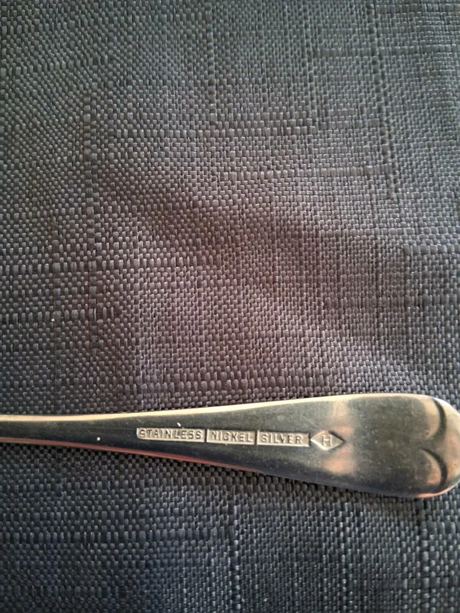 Stainless Nickel Silver Square Sugar Spoon - Image 2