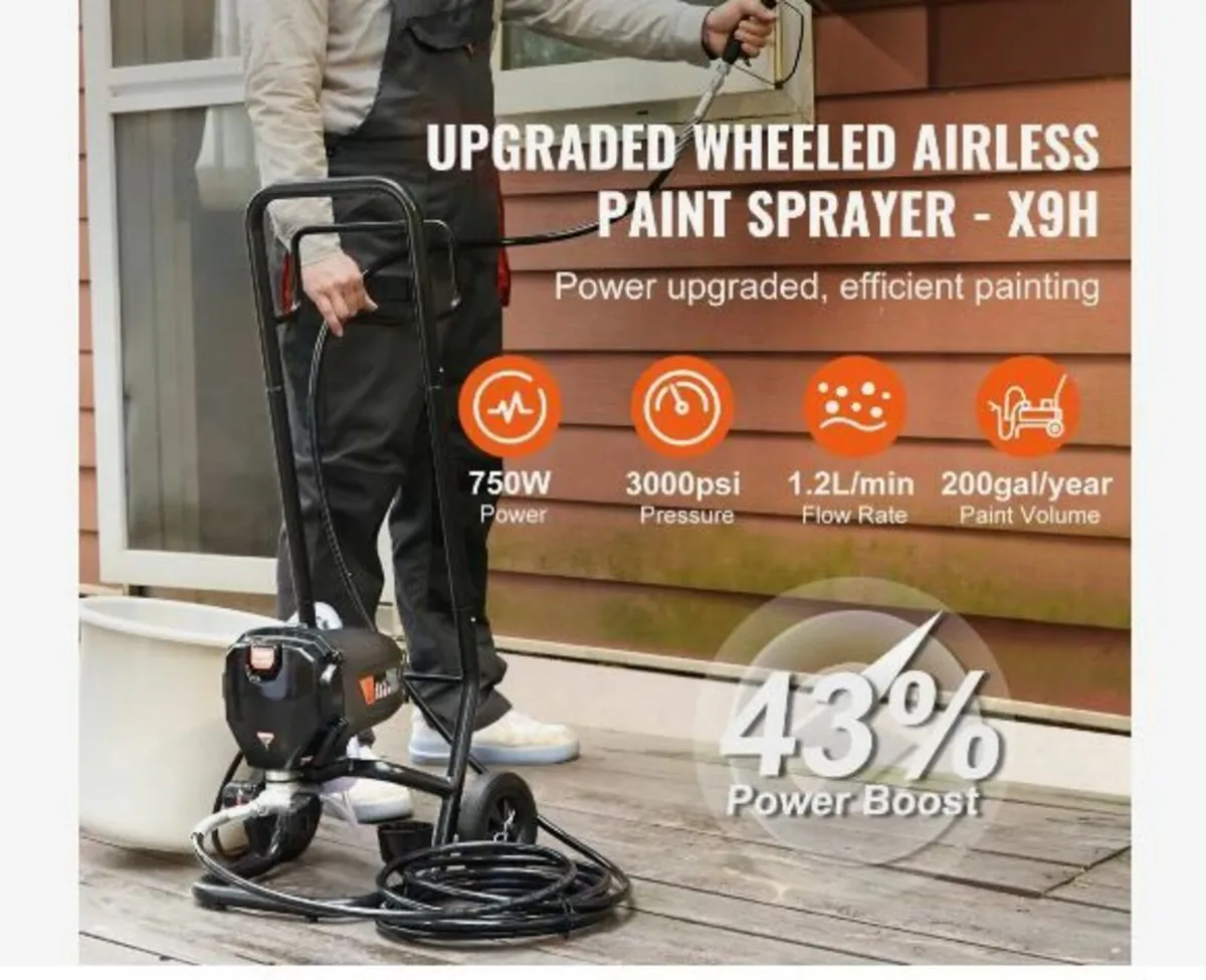 Stand Airless Paint Sprayer, 750W - Image 3