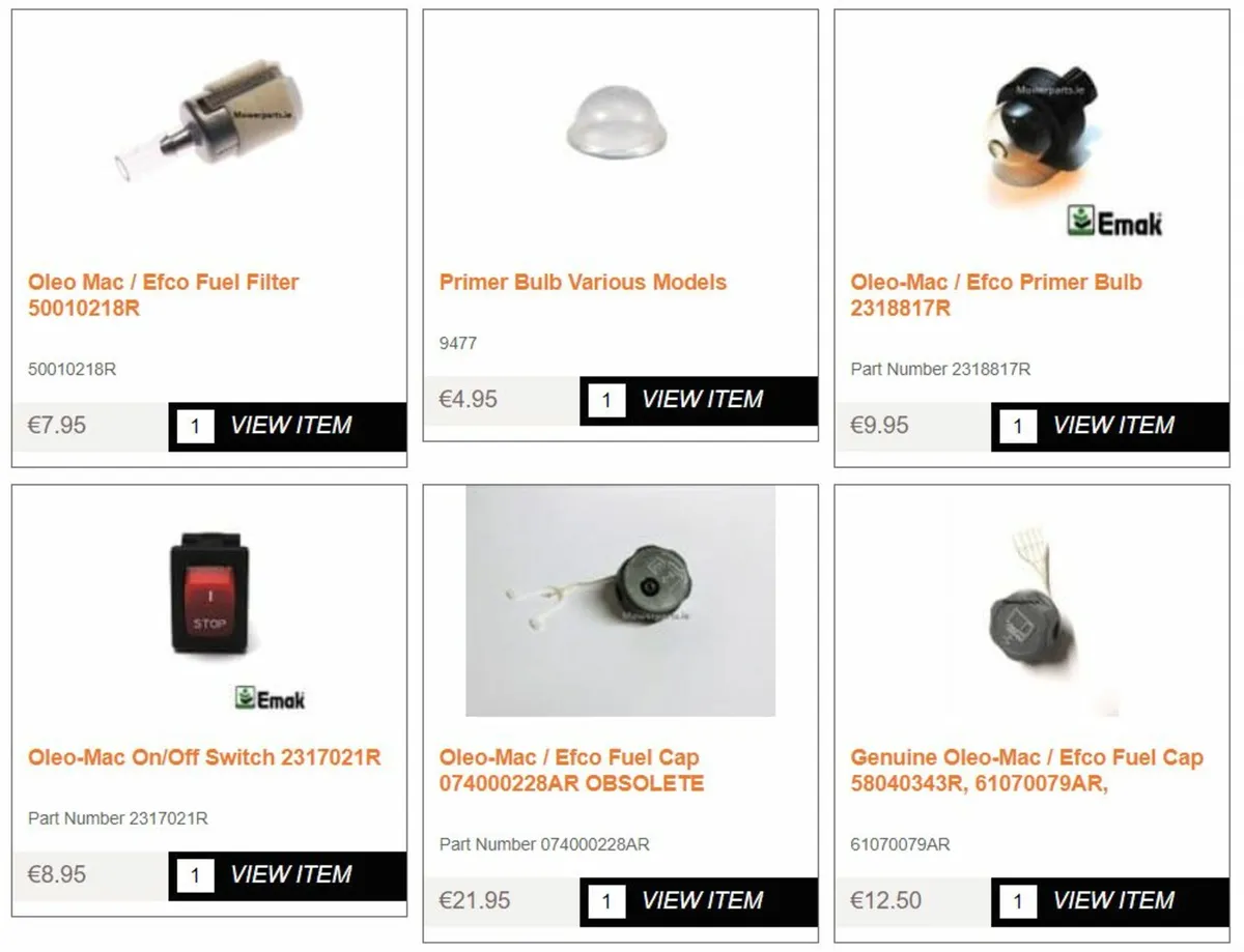 Oleo Mac / Efco Spare Parts - Image 2