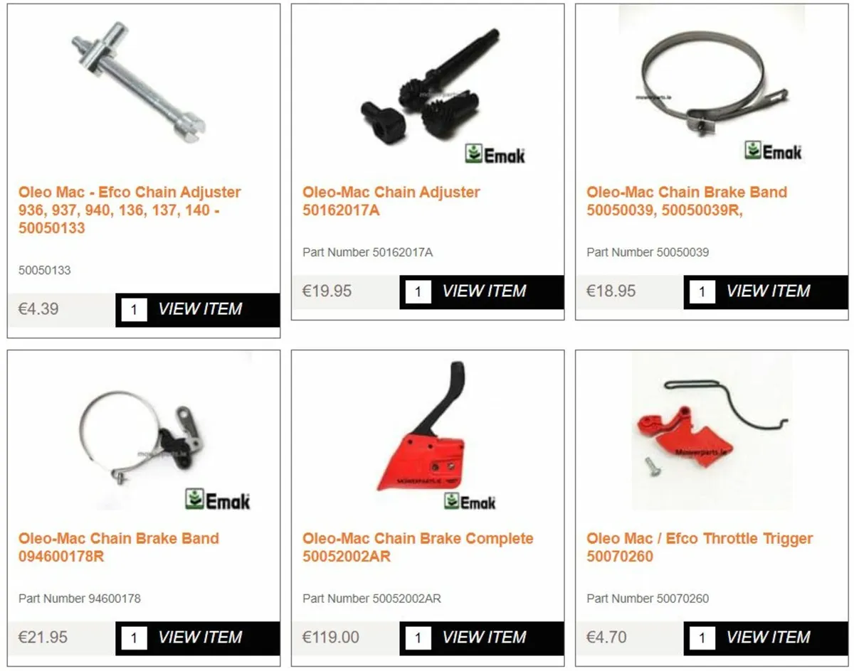 Oleo Mac / Efco Spare Parts - Image 3