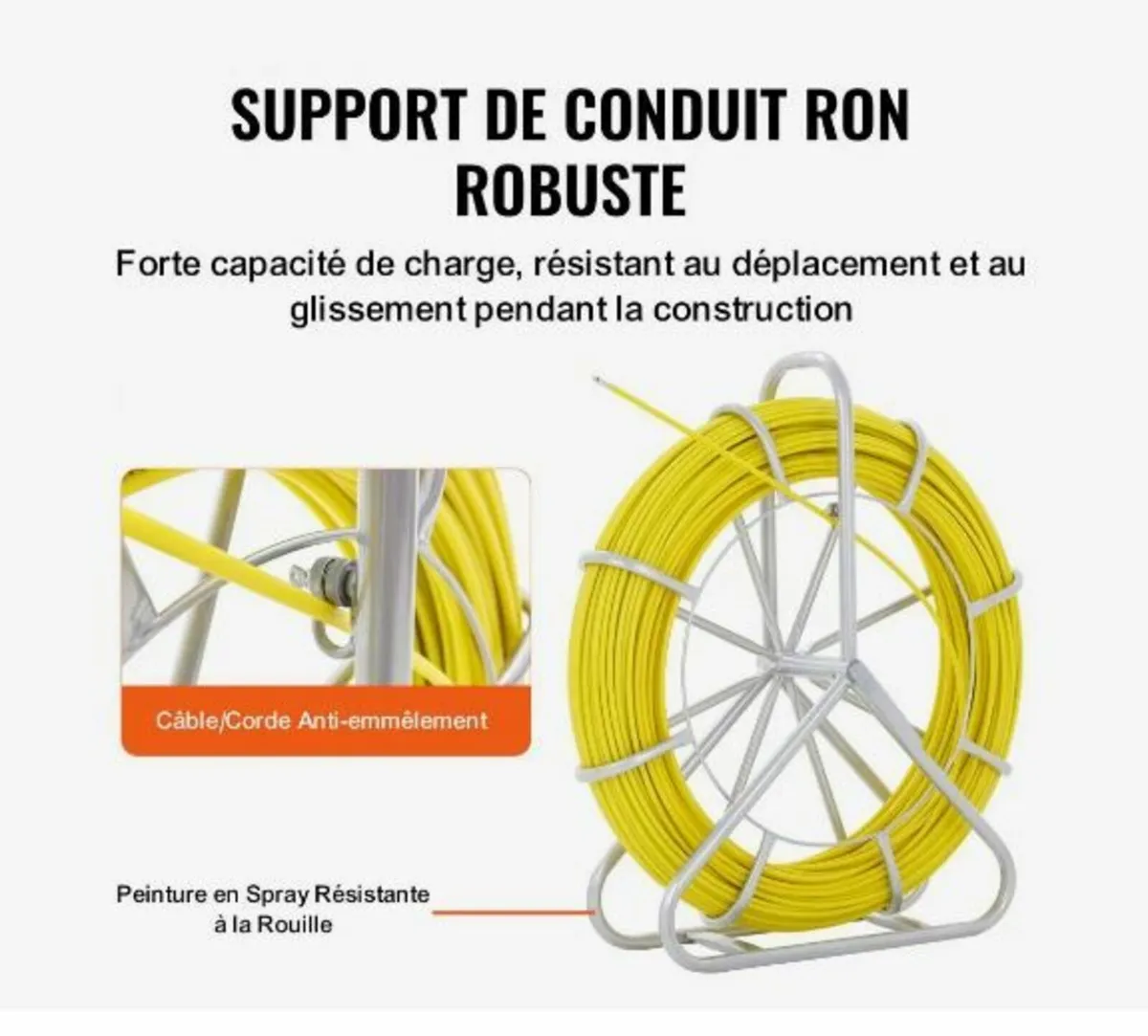 Fish Tape Fiberglass, 129.5 m, 6.4 mm - Image 2