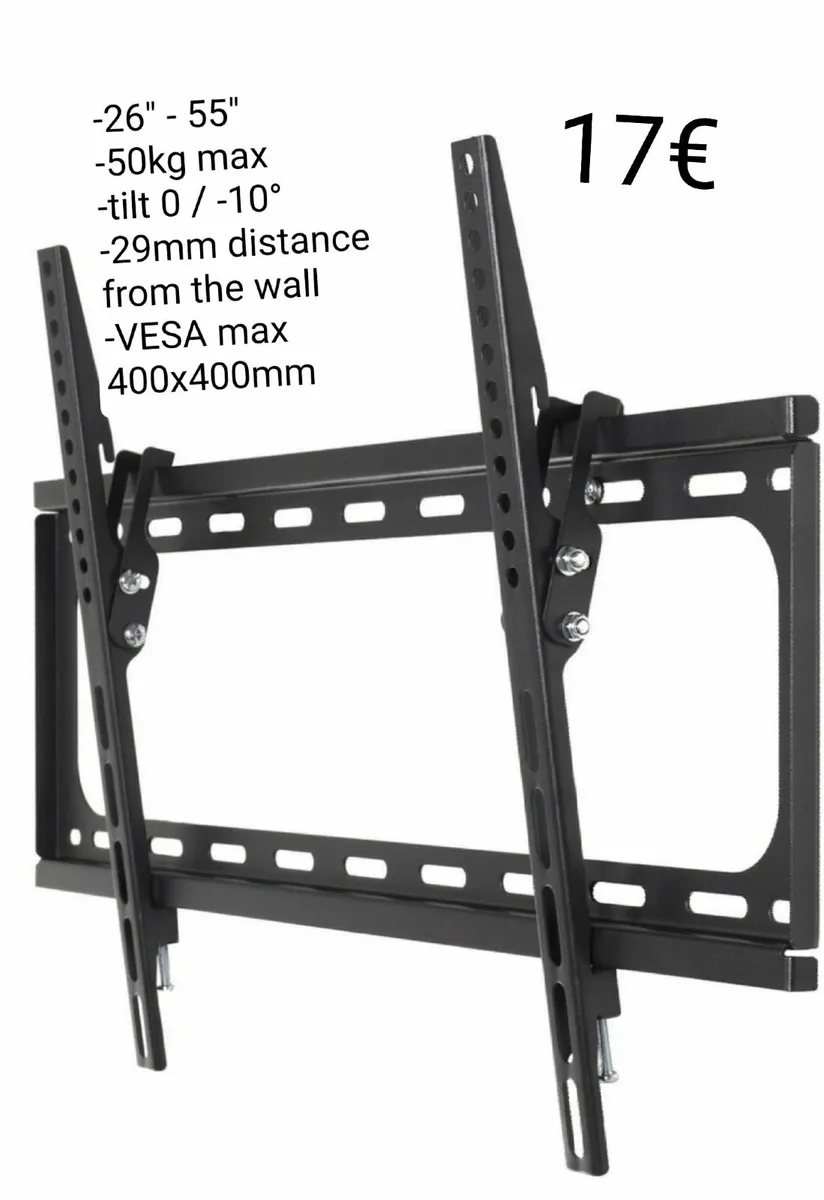 Tv Bracket Wall Mount Flat Tilt 32"-55" - Image 1