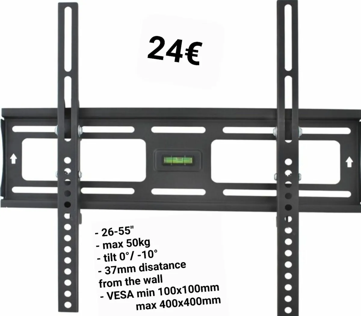 TV Wall Mount Bracket Flat Tilt 26" - 55" - Image 1