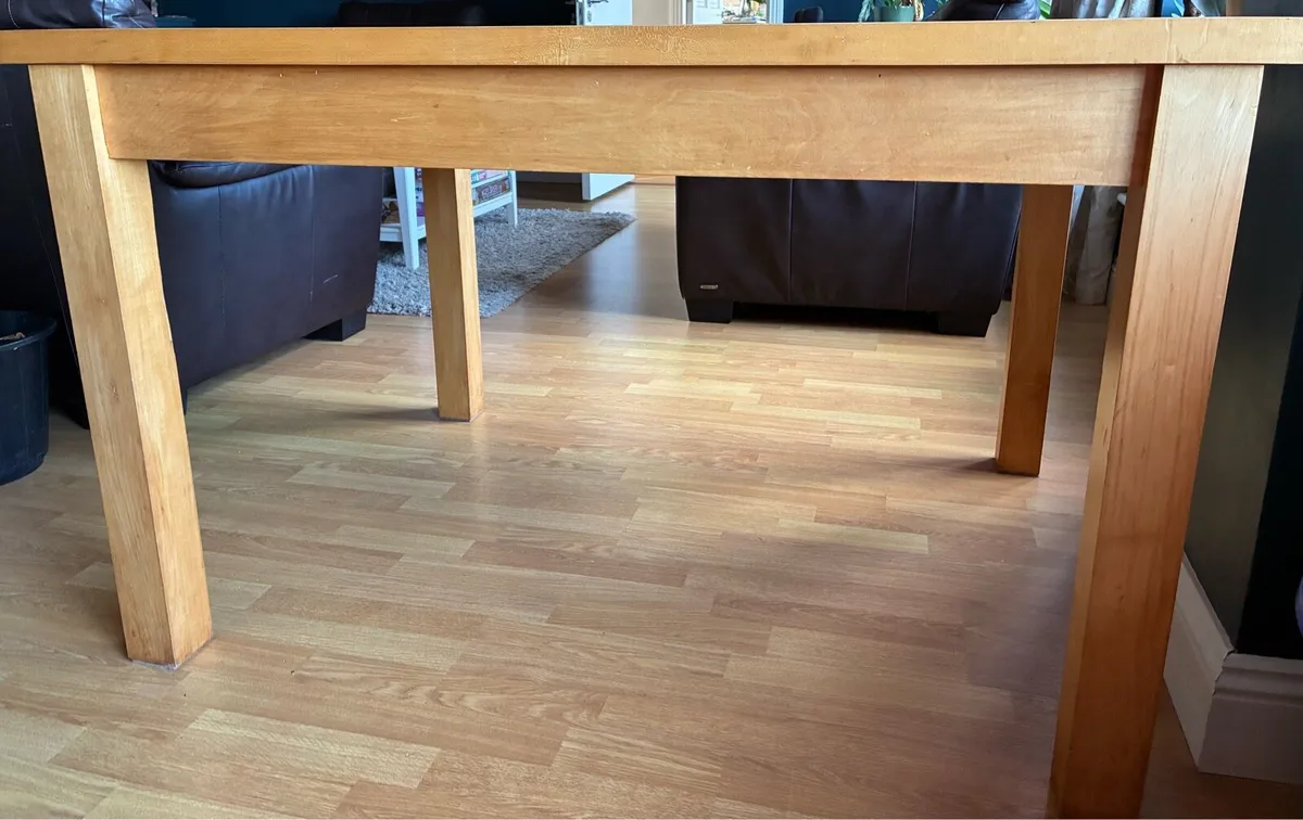 Hand crafted maple dining table - Image 2