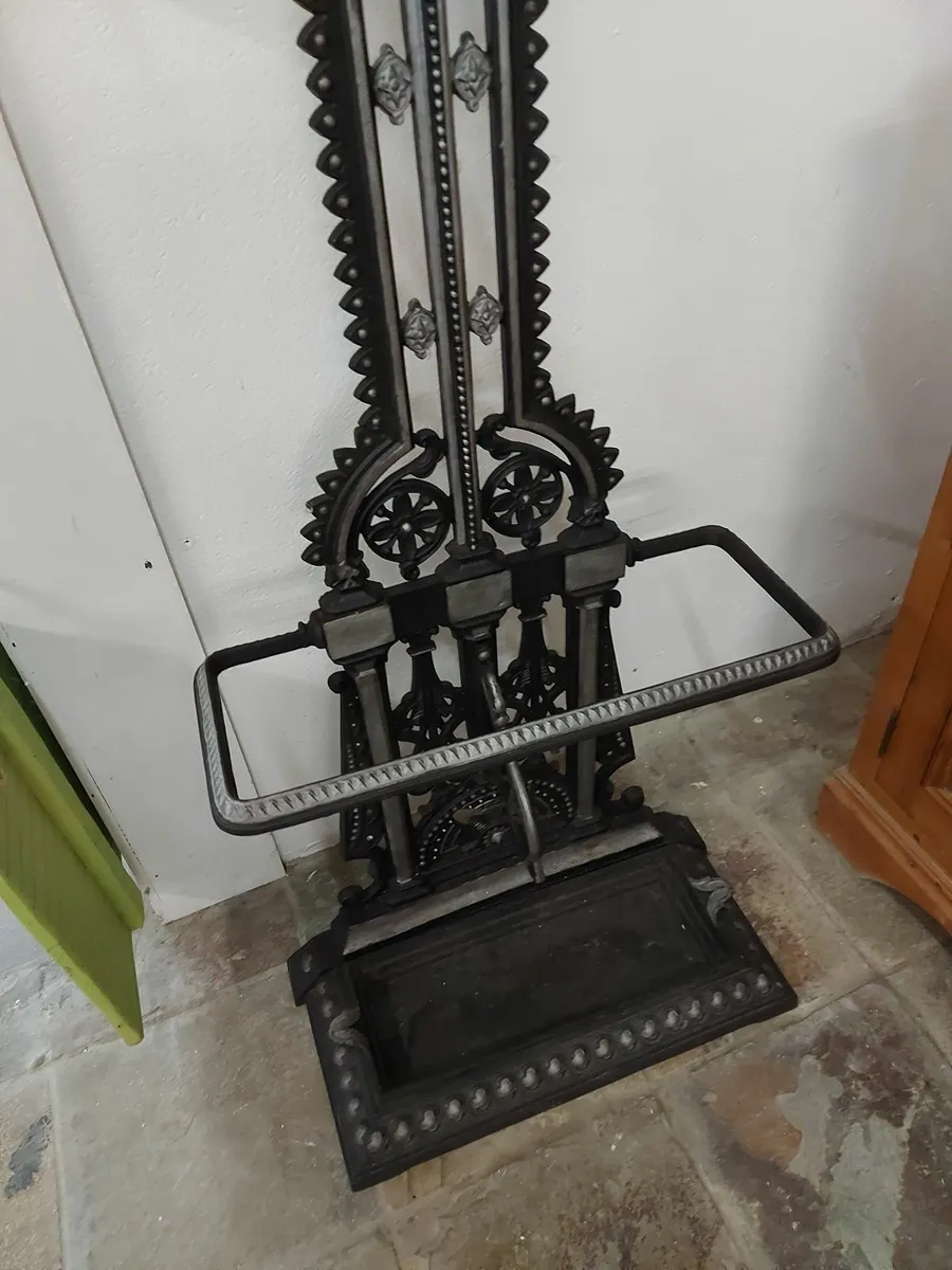 Christopher dresser cast iron hall stand - Image 4