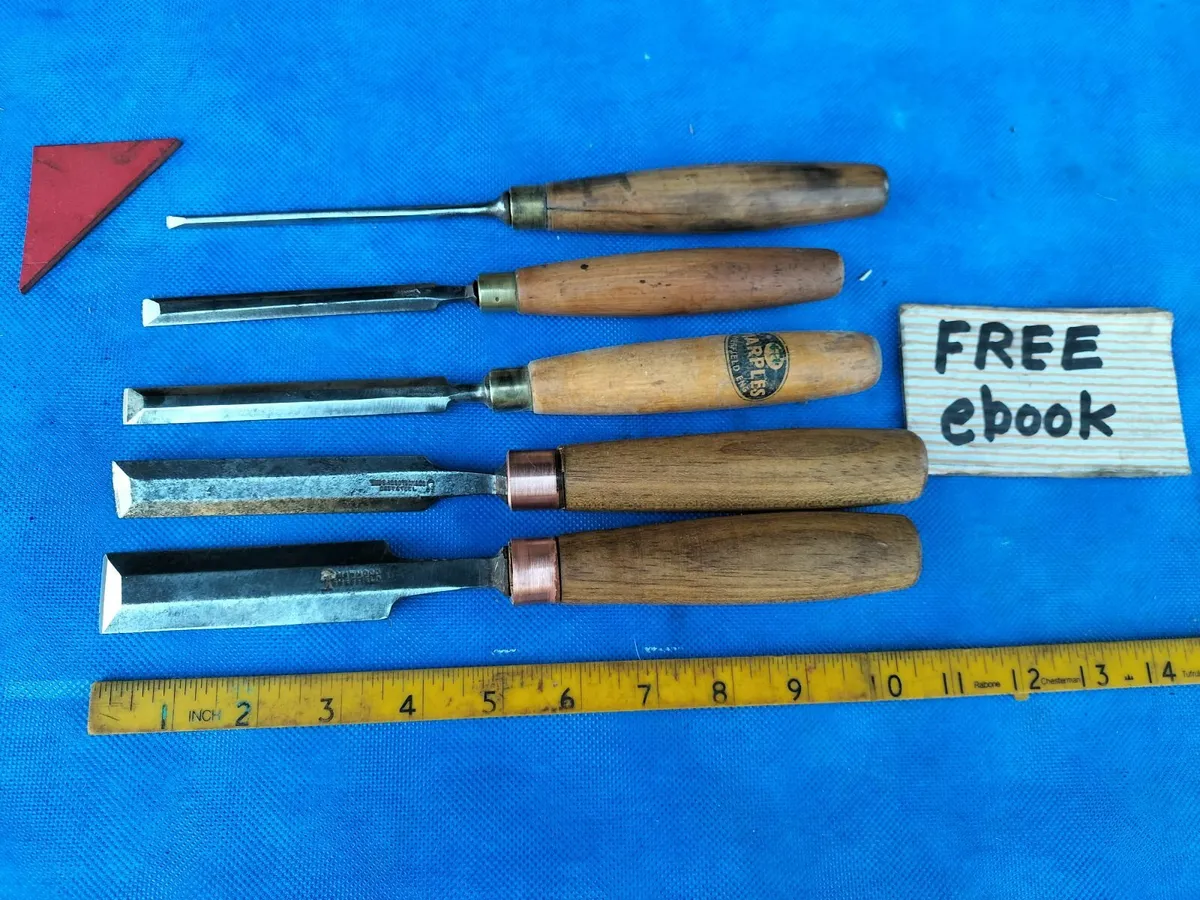 Set of 5 Paring Chisels - Image 1