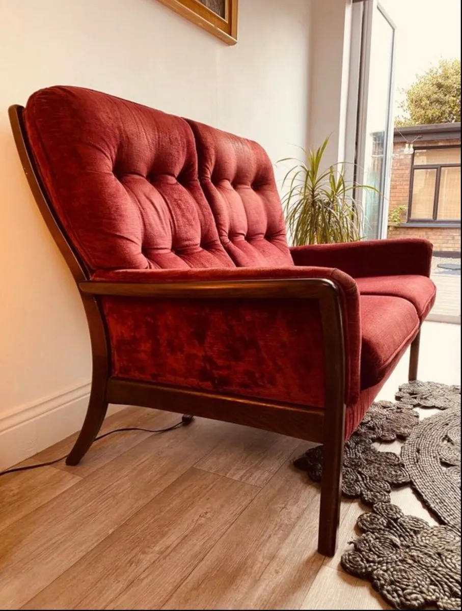 Vintage Two Seater Sofa - Image 2