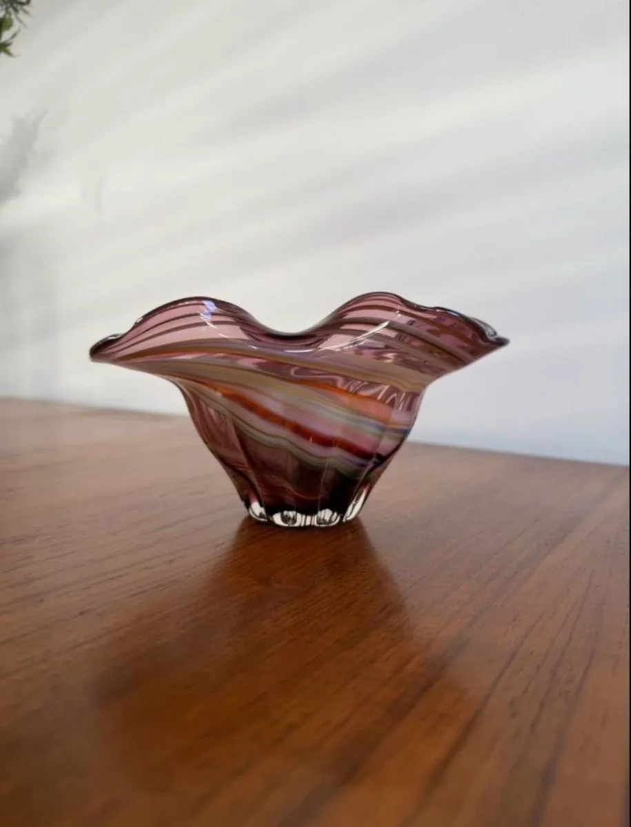Vintage Glass Bowl - Image 1