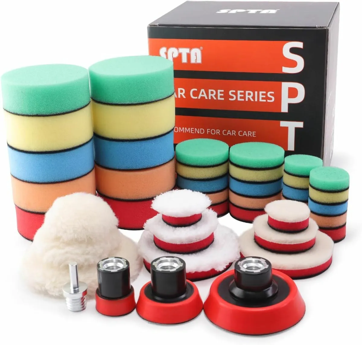 Polishing Pads for Drill, 36PCS 25mm/50mm/80mm Po