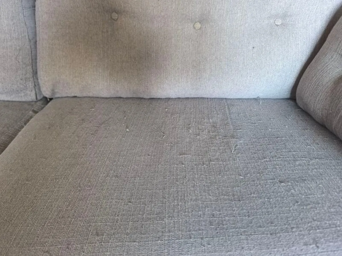 Couch Charm Series - 3 Seater Silver/Grey Fabic Sofa - Image 3