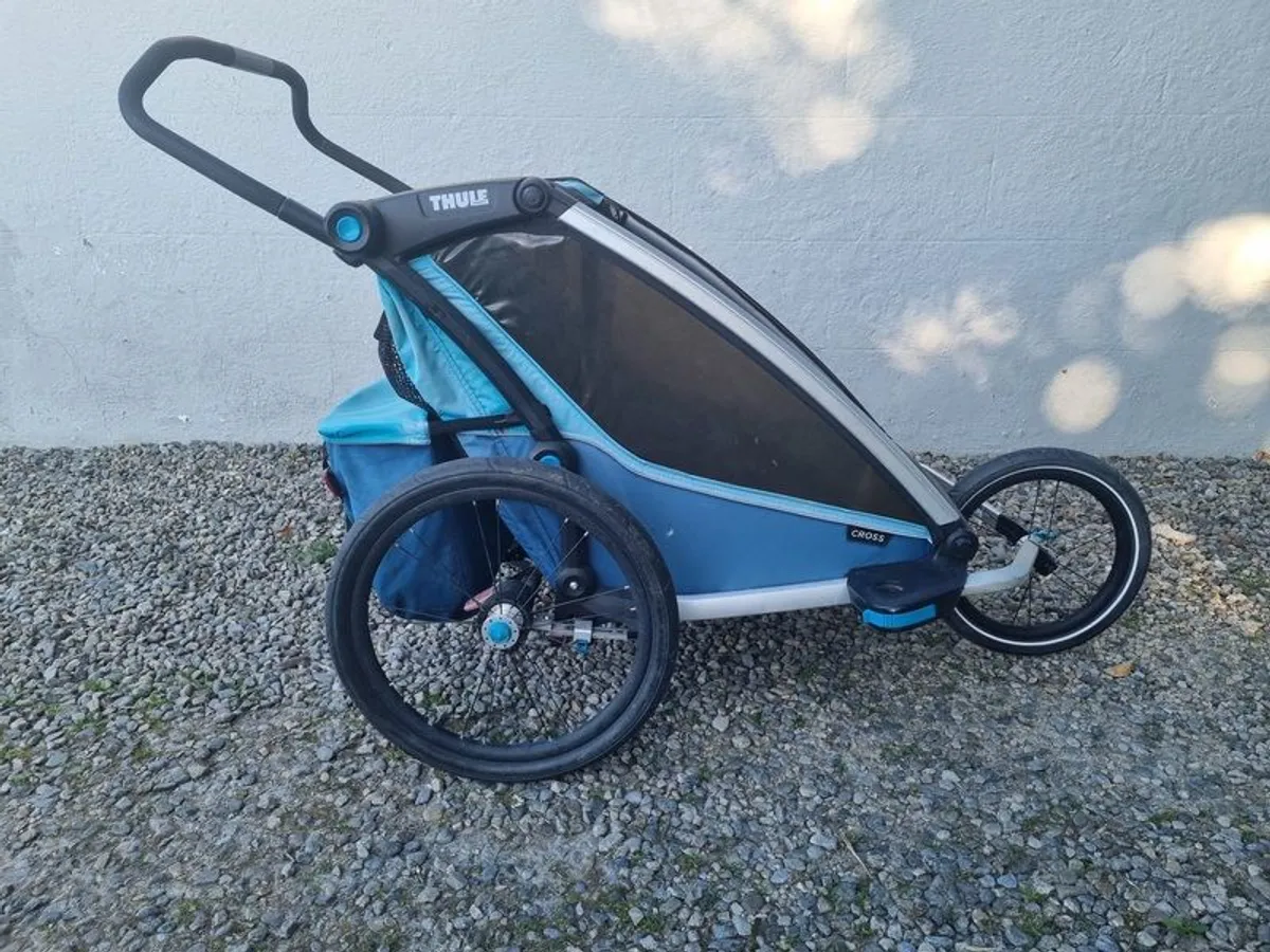 Thule bike chariot two seater double pram - Image 1