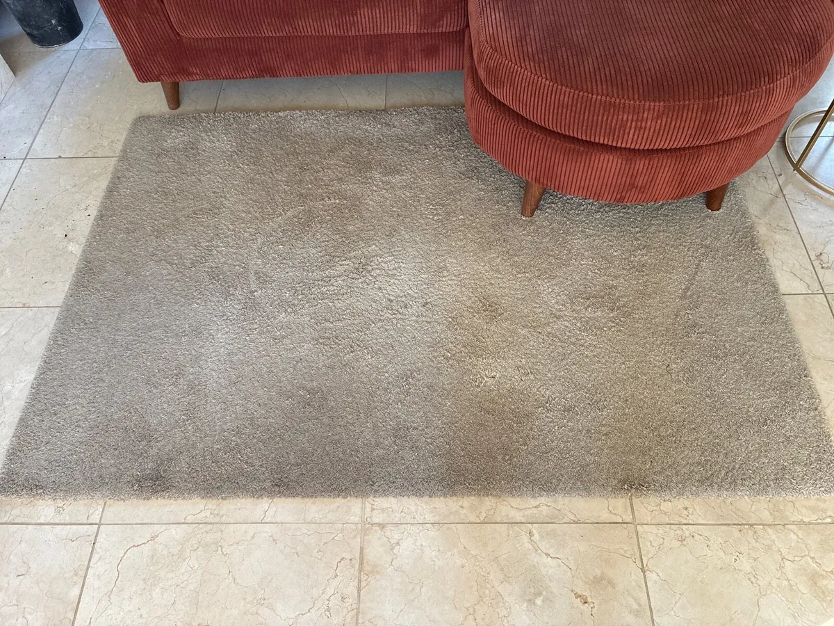 Cream rug large pile