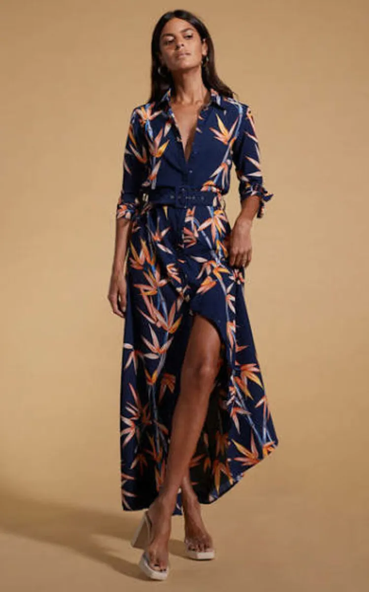 Plus Size Dancing Leopard Dove Bamboo Maxi Dress - Image 1