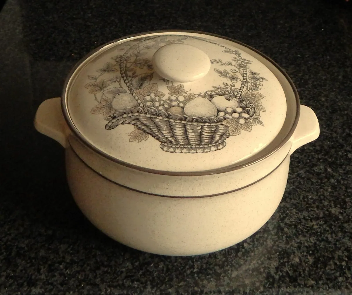 Vintage Arklow Pottery Honey Stone Serving Dish - Image 1